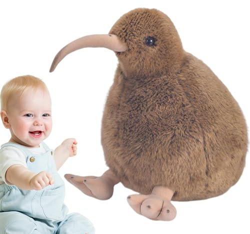 Generisch Plüsch-Kiwi-Vogel-Stoffspielzeug,Gefüllter Plüsch im Kiwi-Vogel-Design -Tragbares weiches Plüschtier, Stofftier-Plüschtier für Kinderzimmer, Spielzimmer, Ornamente