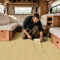 VFGFDJNDFX Rivestimento Pavimento Pvc Adesivo Per Camper, Antiscivolo Effetto Legno Linoleum Pavimenti Rotolo A Metro Per Caravan Motorhome (Beige caldo,60 * 500cm)