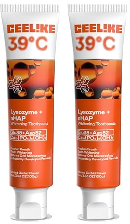 CEELIKE 39°C Lysozyme Brightening Toothpaste – Enzyme-Enriched Formula with Warm Sensation, Daily Oral Care Toothpaste, 100g（2）