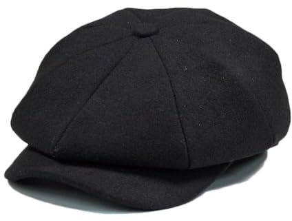 Anshili Klassische Newsboy Mütze Wollmischung Schirmmützen Unisex Schiebermütze Beret für Outdoor Aktivitäten