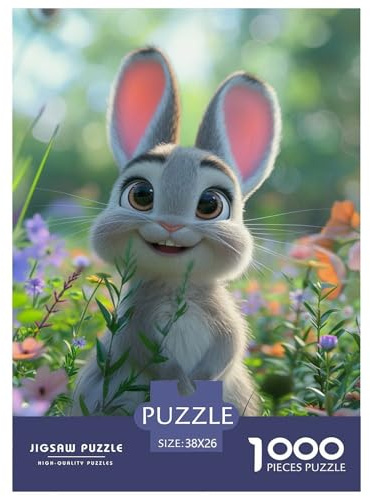 Hase Puzzles 1000 Teile Blume Meadow Puzzles EIN Herausforderndes Rätsel 100% Recycelter Pappe Für Erwachsene Kinder 38x26cm/1000pcs