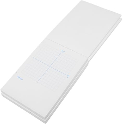 Amosfun 2 Mathematik Notizblöcke mit Xy Achsenpapier aus Weißem Papier 100 Blatt pro Heft für Koordinatenzeichnen und Mathematische Übungen im Unterricht