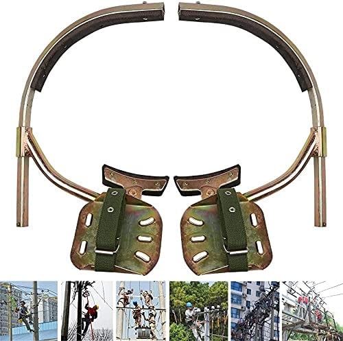 Piques d'escalade en acier inoxydable avec ceinture - Équipement d'escalade antirouille pour les aventures en plein air - Équipement essentiel pour les grimpeurs d'arbres