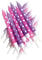 Anniversary House Pack of 12 Unicorn Birthday Candles with Holders, 7.5 Centimeters, Celebration Cake Decoration, AHC216