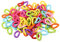 100Pcs Plastic C-Clips Hooks, Rainbow Plastic Chain Links C-Links DIY Parrot Stand Toys for Small Pet Birds Parrot Cockatoos Cockatiels Conure