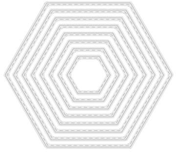 PINH-lang Stanzmaschine Stanzschablone, Sechseck Hintergrund Stirbt Handwerk Stanzen Stirbt Für DIY Papier Karte Scrapbooking