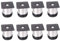Youery 8 PCS 50x50mm Adjustable Support Furniture Legs Stainless Steel Round Cabinet Feet,Adjustable Height Furniture Legs Cabinet Stainless Steel Metal Round TV Desk Table Kitchen with Screws Feet