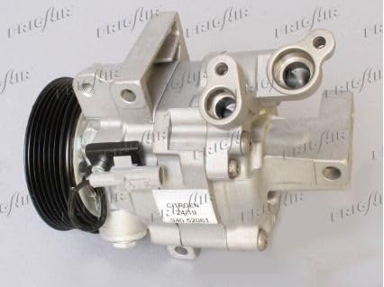FRIGAIR 940.52061 Compresseur de clim DKV06R R134a Compatible avec TOYOTA AYGO WNB1, KGB1, PEUGEOT 107 3/5 portes PM, PN, CITROËN C1 I PM, PN