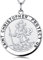Heiliger Halsketten Herren Patron Amulett Medaillon Schmuck St. Michael Christopher Anhänger Kette für Herren Damen 06