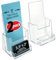 Azar Displays 252922-2PK Theken-Prospekthalter mit Visitenkartenfach, 2 Stück, transparent