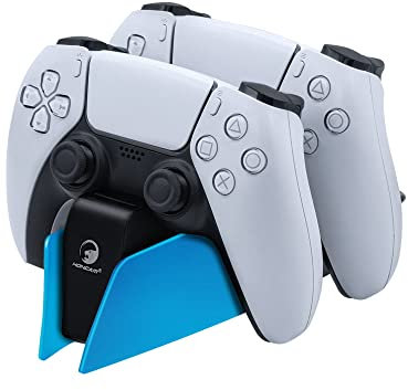 PS5 Charging Station with LED Light Indicators, Mcbazel PS5 Controller Charger for Playstation 5 Dualsense Controller,2.5H Fast Charging,Playstation 5 Dual Charging Docking Station-Blue