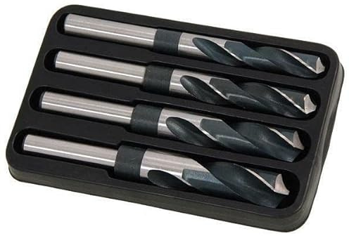 Neilsen CT4818-4pc HSS Drill Set with 14mm to 20mm Bits for Metal, Plastic and Wood with 12.7mm Reduced Shank and 118° Point