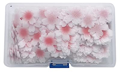 Katutude Lot de 300 fleurs comestibles en fleurs de cerisier comestibles, pour décoration de gâteau, mariage, fête