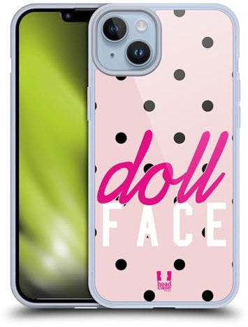 Head Case Designs Volto di Bambola Impero Rosa Cover in Morbido Gel Compatibile con Apple iPhone 14 Plus