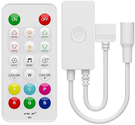 FCOB SP644E PWM RGBW Bluetooh LED Controller mit RF Fernbedienung Mehrfarbige Unterstützt PWM RGBW 5050 RGBW 4in1 LED Strip DC5V DC12V DC24V APP Kontrol Musik Modus