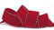 3 m x 36 mm Samtband 644G ROT Dunkelrot Gold Samt mit Goldkante Velvet Velour Geschenkband Schleifenband elegant Geschenkverpackung Dekoration Weihnachten Band Nähen