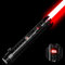 Lichtschwert Kristall Heavy Duty Duellschwert XRGB 3.0 Smooth Swing Lichtschwert Motion Control 16 Sound-Schriftarten RGB-Farbwechsel Force FX Saber Aluminium-Griff für Erwachsene