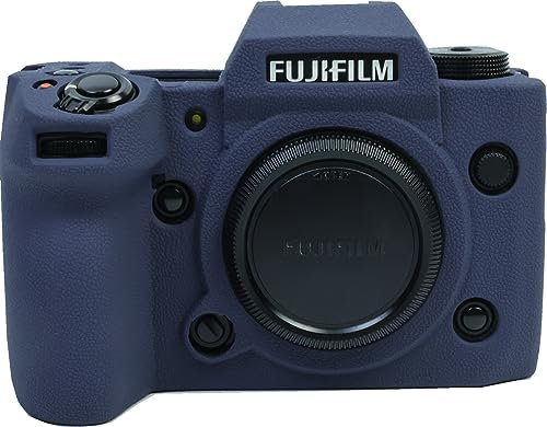 X-H2 Case, Zakao Soft Silicone Bag Lightweight Slim Skin Rubber Protective Digital Camera Case Cover for Fujifilm Fuji X-H2 XH2 (Blue)