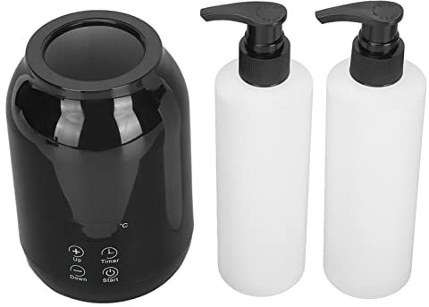 Chauffe-huile de Massage avec 2 Distributeurs de Bouteilles d'huile, Chauffe-bouteille de Lotion, Chauffe-lotion Essentiel Portable pour Massage à Domicile, Salon Professionnel,