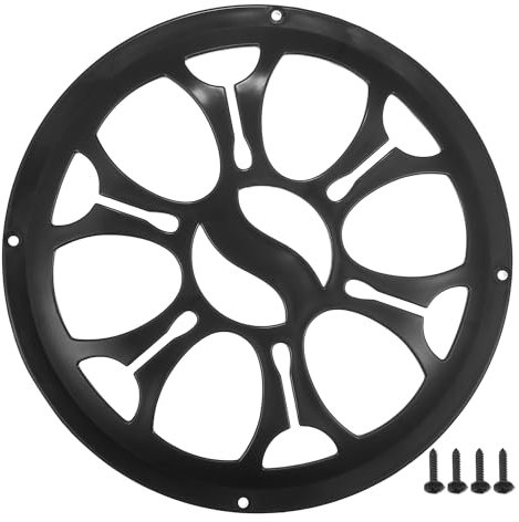 A ABSOPRO Rejilla de Altavoz para Coche de 8 Pulgadas con Tornillos - Negro, 1 Unidad