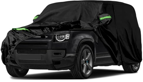 Autoabdeckung Wasserdicht für Land Rover Discovery 3 4 L462 2004-2025 | Vollgarage Autoplane Outdoor Abdeckung für Regen Schnee Sonne Staub UV Schutz, Winddicht Auto Abdeckplane Winter & Sommer