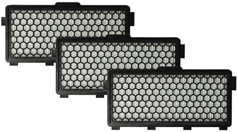 vhbw 3x Staubsaugerfilter kompatibel mit Miele S711, S 8000 - S 8999, S71, S8310, S8320, S8330 Staubsauger - HEPA H11 Abluft-Filter