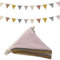 Bimhayuu Wimpelkette Kinderzimmer Girlande Stoff Wimpelkette aus Baumwolle Kinderzimmer Deko Kinder Mädchen Jungen Zubehör für Hausbett Babybett Kinderbett Wanddeko Geschenk (B)
