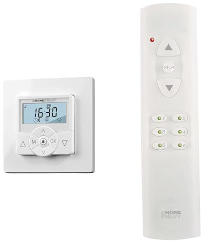 HOMEPILOT Zeitschaltuhr premium smart & Fernbedienung smart 6 Gruppen, zur Fernsteuerung der Smart Home Produkte Rademacher via DuoFern Funk, z.B. Licht, Rolladen, Heizung, bis zu 48 Geräte