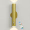 HARPER LIVING Gold Battery Operated Wall Light with Motion Sensor, LED Wall Light Adjustable 3 Colours & Dimmable Flashlight, Cordless Rechargeable Wall Lamp for Bedside Hallway Power Cut, (Single)