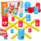Vibbang Big Eat Small Tic Tac Toe Game Set, Tic Tac Toe Family Games, 2 Players Gobblers Board Game, Parent-Child Interactive Game, Family Board Games for 3+ Year Old Boys Girls Adults