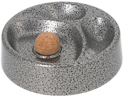 Angelo Pfeifenaschenbecher Metall Crackle mit Ablagen für 2 Pfeifen