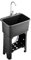 Autoportante Lavelli Da Cucina Lavandino Freestanding Plastica Lavabo Da Esterno Lavandino Da Casa Con Rubinetto Lavabo Lavello Portatile Per Esterno Interno Giardino Garage(Black,40x40x76cm)
