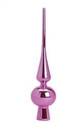 Hukermoon Puntale per Albero di Natale, Cima Albero di Natale 26 cm, Puntale Vetro Albero di Natale, Punta Albero di Natale, Christmas Tree Topper per Decorazione Albero di Natale (Rosa)