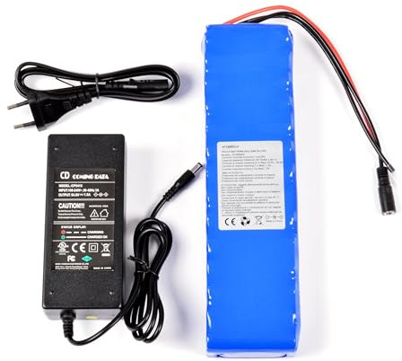 AFTERTECH PACCO BATTERIA PILA 48V 6,4Ah RICARICABILE AL LITIO 267x70x38mm 6400mAh 48volt 14s2p G3D3