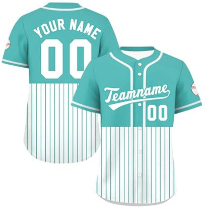 Personalisiertes American Football Trikot,Individuell Bedruckt Namen Nummer & Logo,Baseball Shirt Für Herren Und Damen Unisex Athletisch Kleidung Fußballtrikot Rugby Shirt(4)