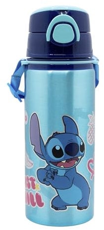 BOUTEILLE RÉUTILISABLE POP UP EN ALUMINIUM AVEC BANDOULIÈRE 730 ML | STITCH DRAWING
