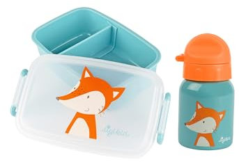 Sigikid Kindergarten-Set Trinkflasche & Brotdose Fuchs für Kinder Unisex
