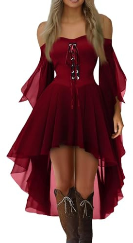 Robe Halloween pour Femme Hallowen Renaissance Chic Costumes Drole Haloween Deguisement Costume
