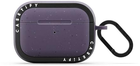 CASETiFY Bounce Airpods Pro (1. / 2. Generation) Hülle mit Ring, mattes Dunkelviolett