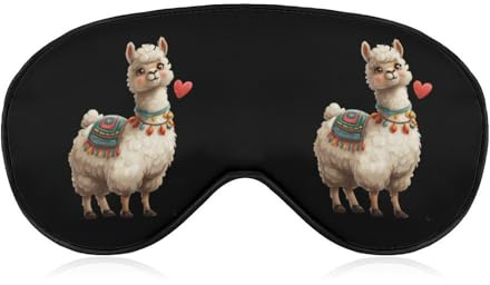 Lama-Alpaka-Tier-Schlafmaske, lustige Augenmaske, Schlafmaske für Reisen