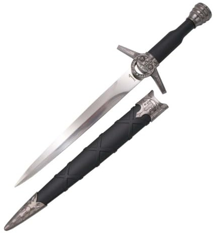 Fantasy Hexe Dolch – Perfekt für Cosplay & Kostüme, 40 cm – Fantasydolch – Inklusive Scheide – Sammler- & Dekowaffe für Film- und Fantasy-Fans