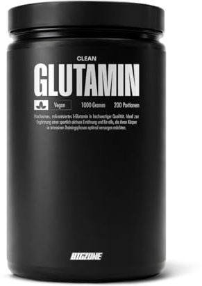 Big Zone L-GLUTAMIN 100% Pulver hochdosiert – Made in Germany 1000g