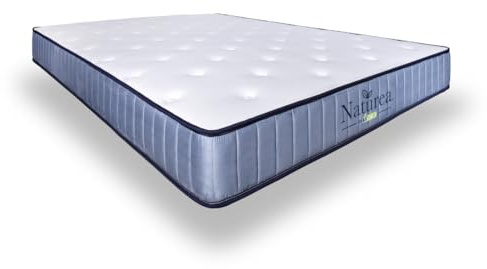 Matnature | Naturea | Colchón Viscoelástico | Fabricado Espuma High Resilience Confort Alta Densidad | Grosor 20 cm | Colchón Antibacterial y Antiácaros | Medidas 90 x 180 cm
