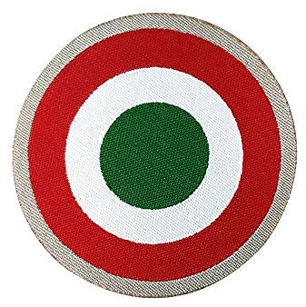 Toppe Patch Adesivo Coccarda Italia, 5,6x5,6 cm