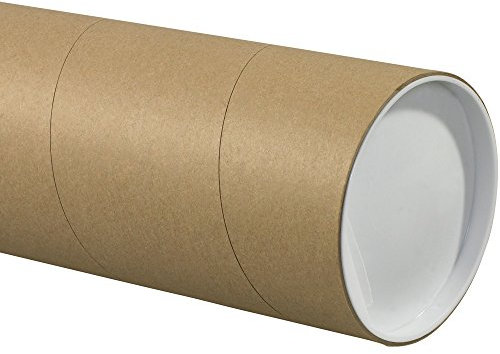 Great Box Supply Jumbo-Versandrohre, 12,7 x 76,2 cm, Kraftpapier, 15 Stück