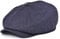 BOTVELA Herren Leinen Newsboy Cap Fischgrätenmuster Atmungsaktiv Sommerhut, Fischgrätenmuster, Marineblau, 7/7 1/8