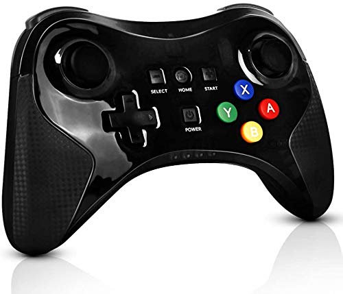 Game controller for Wii U Pro, PowerLead Wireless-Controller Gamepad-Arbeit für Nintendo Wii U Wiederaufla dbarer Bluetooth-Controller Joystick Dual-Analog-Spiel (Upgrade-Version)