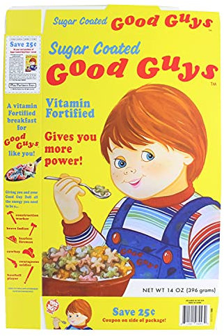 Child's Play 2 Good Guys Cereal Box | Chucky Doll Accessory