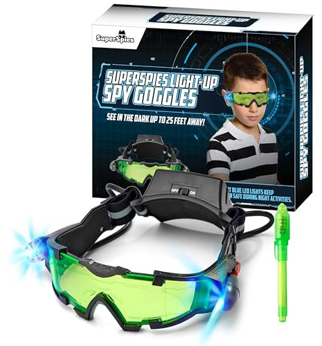 SLF Nachtsichtbrille für Kinder mit unsichtbarem Tintenstift, Spionage-Set, im Dunkeln sehen mit Spionageausrüstung, geheime Nachrichten mit Spionage-Gadgets schreiben, perfektes