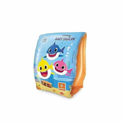 Mondo Toys - BABY SHARK Arm Bands - Sicherheitsarmlehnen für Kinder - Material PVC - geeignet für Kinder von 2 bis 6 Jahren mit Gewicht 6 - 20 kg - 16888